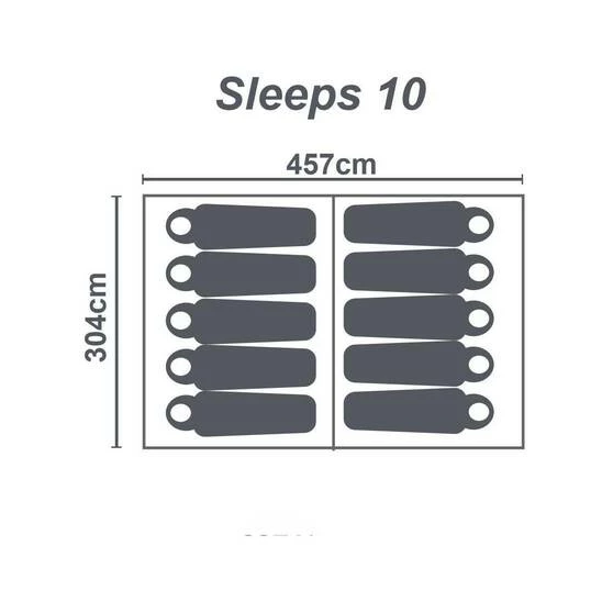 Dome Tents Wanderer Criterion 10 Person Instant Tent