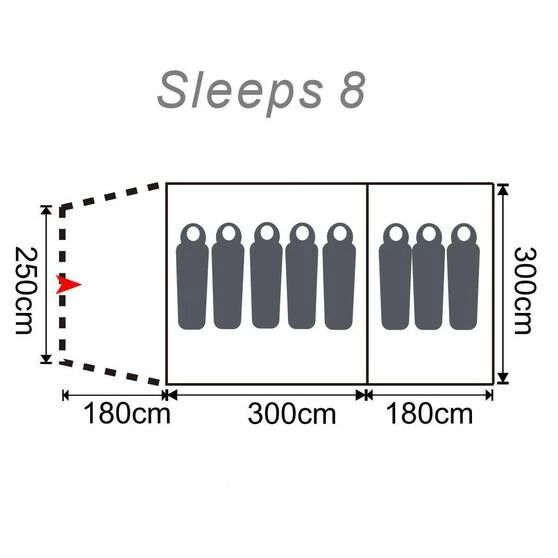 Instant And Fast Pitching Tents Wanderer Extreme Heavy Duty Touring Tent 8 Person