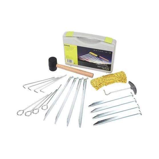 Poles, Pegs, Guy Ropes Wanderer Tent Set Up Kit - Image 2